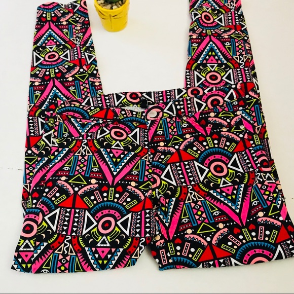 Divided Multicolor Skinny Pants - Picture 3 of 5